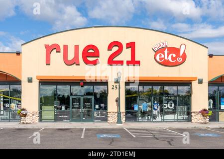 Ein Rue 21-Geschäft am Ontario Marketplace in Ontario, OR, USA Stockfoto