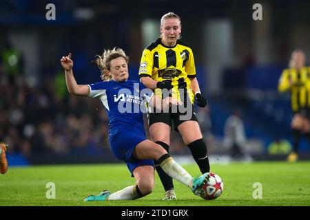 London, Großbritannien. 14. Dezember 2023. Während des UEFA Champions League-Spiels zwischen Chelesa und BK Hacken an der Stamford Bridge. Stockfoto