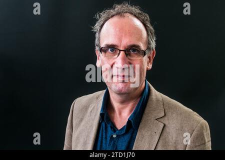 Volker Kutscher nimmt am 12. August 2017 am Edinburgh International Book Festival in Schottland Teil. Stockfoto