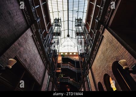 Im Bradbury Building – Los Angeles, Kalifornien Stockfoto