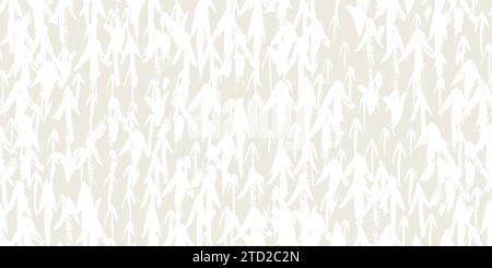 Nahtlose PFEILE abstraktes Muster, handbemalt mit Tintenpinsel. Fliesen mit grässlicher Struktur für endlose Tapeten. Vektordarstellung Stock Vektor