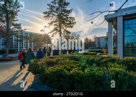 Ankara, Türkei - 2. Dezember 2023: Blick vom nationalen botanischen Garten der Türkei (Türkiye Milli Botanik Bahcaesi auf Türkisch) Stockfoto