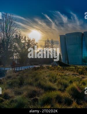 Ankara, Türkei - 2. Dezember 2023: Blick vom nationalen botanischen Garten der Türkei (Türkiye Milli Botanik Bahcaesi auf Türkisch) Stockfoto