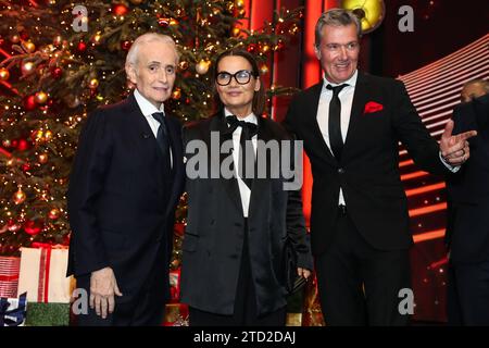 Jose Carreras mit John Jürgens und Jenny Jürgens - 29. Jose Carreras Gala in der Media City Leipzig *** Jose Carreras mit John Jürgens und Jenny Jürgens 29 Jose Carreras Gala in der Media City Leipzig Stockfoto