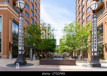 City Creek Center in Salt Lake City, Utah, USA Stockfoto