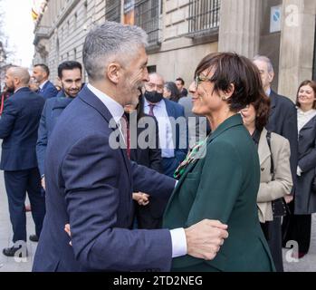 Madrid, 03.07.2023. Der Innenminister Fernando Grande Marlaska leitet den Europäischen Tag der Opfer des Terrorismus und übergibt den Opfern des Terrorismus die Kreuze des Königlichen Ordens der zivilen Anerkennung. Auf dem Bild, María Gámez Gámez, Generaldirektor der Zivilgarde. Foto: Ignacio Gil. ARCHDC. Quelle: Album / Archivo ABC / Ignacio Gil Stockfoto