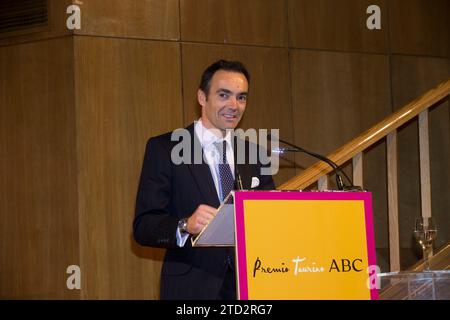 Madrid 01-29-2014 ABC Stierkampfpreis für den Stierkampfkämpfer Manuel Jesus cid Sala 'el Cid' ... Foto: Angel de Antonio und Eduardo de San Bernardo .... Archdc. Quelle: Album / Archivo ABC / Ángel de Antonio Stockfoto