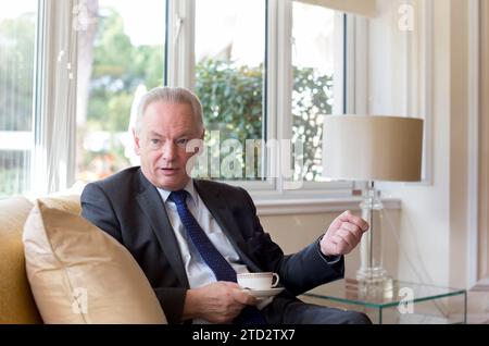 Madrid, 10. Februar 2014. Interview mit Francis Maude, dem britischen Kabinettsminister. Foto: IGNACIO GIL..archdc. Quelle: Album / Archivo ABC / Ignacio Gil Stockfoto