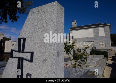 09/24/2016. El Pardo (Madrid), 24.09.2019. Mingorrubio Cemetery, wo sich das pantheon von Francisco Francos Familie befindet und wo seine sterblichen Überreste angeblich begraben werden. Foto: Guillermo Navarro ARCHDC. Quelle: Album / Archivo ABC / Guillermo Navarro Stockfoto