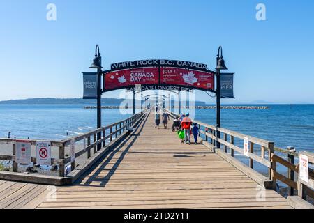 White Rock Pier in White Rock, British Columbia, Kanada Stockfoto