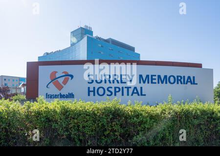 Surrey Memorial Hospital in Surrey, British Columbia, Kanada, Stockfoto