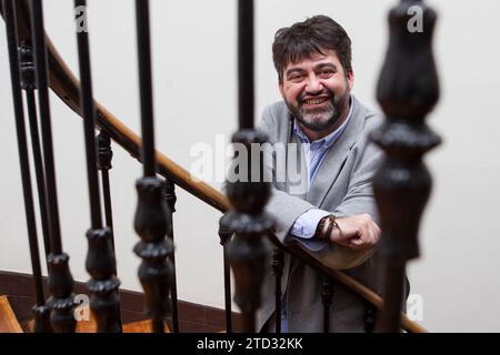 Madrid, 23.04.2019. Interview mit Carlos Sánchez Mato, Madrid en Pie Kandidat für den Bürgermeister von Madrid. Foto: Isabel Permuy ARCHDC. Quelle: Album / Archivo ABC / Ignacio Gil Stockfoto