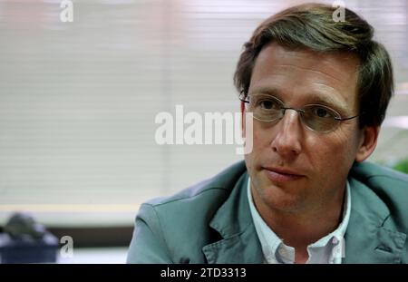 Madrid, 27.05.2019. Interview mit José Luis Martínez Almeida. Jaime García Archdc. Quelle: Album / Archivo ABC / Jaime García Stockfoto