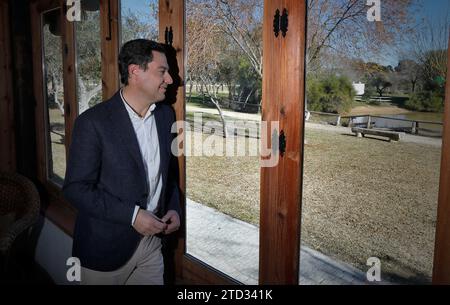 Sevilla, 01/11/2019. Interview mit Juanma Moreno als zukünftige Präsidentin der Junta de Andalucía. Foto: JM Serrano ARCHSEV. Quelle: Album / Archivo ABC / Juan Manuel Serrano Becerra Stockfoto