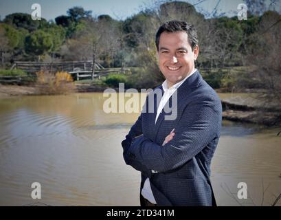 Sevilla, 01/11/2019. Interview mit Juanma Moreno als zukünftige Präsidentin der Junta de Andalucía. Foto: JM Serrano ARCHSEV. Quelle: Album / Archivo ABC / Juan Manuel Serrano Becerra Stockfoto