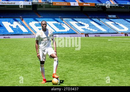 Madrid, 19.06.2019. Präsentation von Ferland Mendy als neuer Real Madrid Spieler. Foto: Ignacio Gil. ARCHDC. Quelle: Album / Archivo ABC / Ignacio Gil Stockfoto