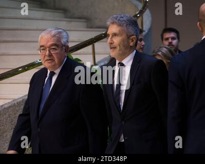 Madrid, 12.04.2018. Gedenkveranstaltung zum 40. Jahrestag der Verfassung am Sitz des Verfassungsgerichts. Foto: Ángel de Antonio. ARCHDC. Quelle: Album / Archivo ABC / Ángel de Antonio Stockfoto