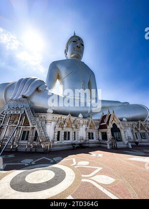 Wat Roi Phra Phutthabat Phu Manorom, Mukdahan, Thailand Stockfoto