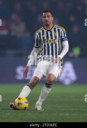 Genua, Italien, 15. Dezember 2023. Danilo von Juventus während des Spiels der Serie A bei Luigi Ferraris, Genua. Der Bildnachweis sollte lauten: Jonathan Moscrop / Sportimage Stockfoto