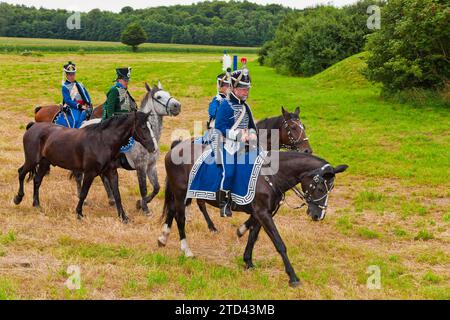 Husaren Biwak in Hoefgen bei Grimma Stockfoto