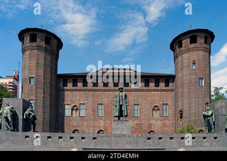 Palazzo Madama, Casaforte degli Acaja, Turin, Piemont, Italien, Turin, Piemont, Italien Stockfoto