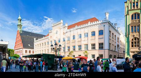 Heute ist Zwickau eine große Kreisstadt im Südwesten des Freistaates Sachsen. Die Stadt ist bekannt als Automobile & Robert Schumann City und Stockfoto