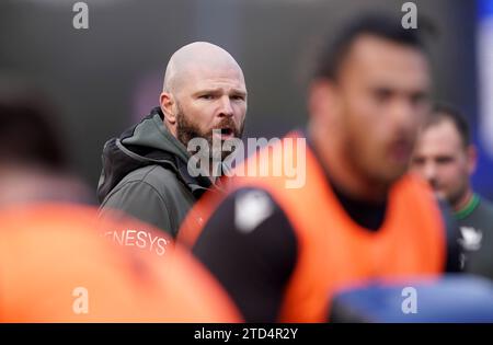 Connacht-Cheftrainer Pete Wilkins vor dem Investec Champions Cup Spiel im StoneX Stadium in London. Bilddatum: Samstag, 16. Dezember 2023. Stockfoto