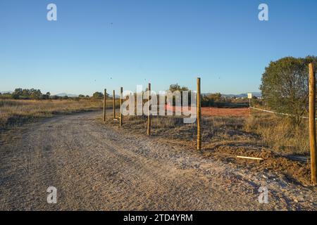 Guadalhorce Naturschutzgebiet, Guadalhorce Mündung Naturschutzgebiet Wartung in der Nähe von Malaga, Andalusien, Spanien. Stockfoto