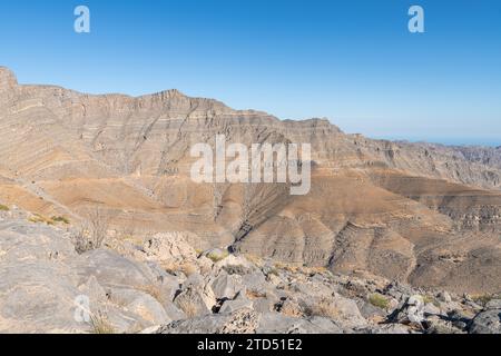 Harim Desert Mountains in Musandam, Oman Stockfoto