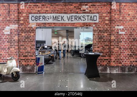 Göteborg, Schweden - 05. dezember 2021: ?Bergs Mek Verkstad Display. Stockfoto