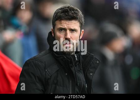 Michael Carrick Manager von Middlesbrough während des Sky Bet Championship Matches Swansea City gegen Middlesbrough im Swansea.com Stadium, Swansea, Vereinigtes Königreich, 16. Dezember 2023 (Foto: Craig Thomas/News Images) in , am 16.12.2023. (Foto: Craig Thomas/News Images/SIPA USA) Stockfoto