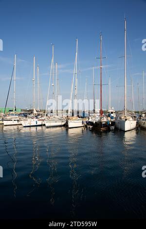 Segelboote, ACI Marina, Pula, Kroatien Stockfoto