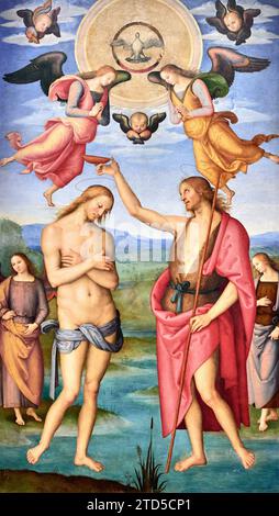 Battesimo di Cristo - olio su tavola - Pietro Vannucci detto il Perugino - 1510 - Perugia, Galleria Nazionale dell’Umbria Stockfoto