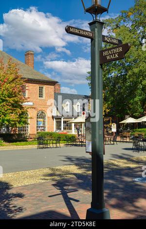 Merchants Square in Colonial Williamsburg, Virginia Stockfoto