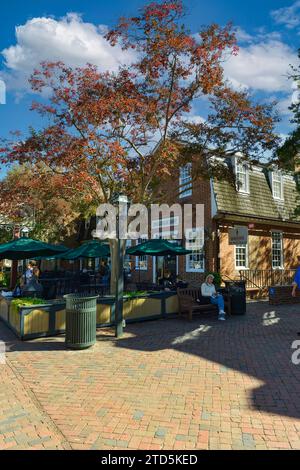 Merchants Square in Colonial Williamsburg, Virginia Stockfoto