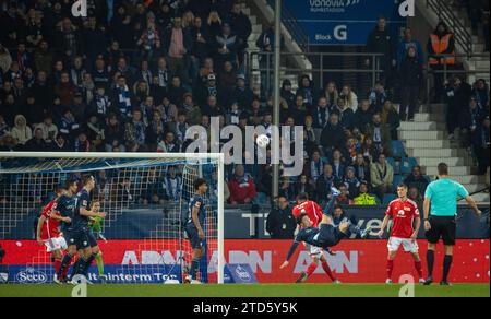 Bochum Deutschland. Dezember 2023. Fallrückzieher Takuma Asano (Bochum) VfL Bochum - Union Berlin 16.12.2023 Copyright (nur für journalistische Zwecke) Stockfoto