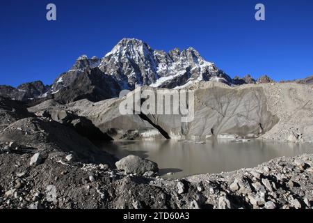 Szene auf dem Weg von Dragnang nach Gokyo, Nepal. Stockfoto