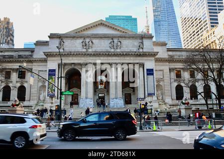 New York Public Library - Stephen A. Schwarzman Building an der Fifth Avenue in New York Stockfoto