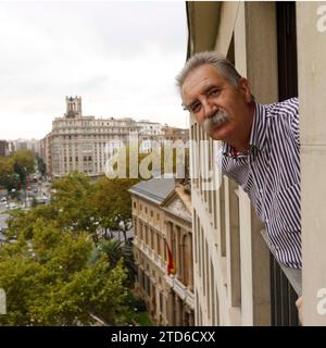 Saragossa 22. September 2014 der ehemalige Regierungsabgeordnete Javier Fernández López präsentiert Kandidatur für den Bürgermeister von Saragossa Foto Fabián Simón archdc. Quelle: Album / Archivo ABC / Fabián Simón Stockfoto