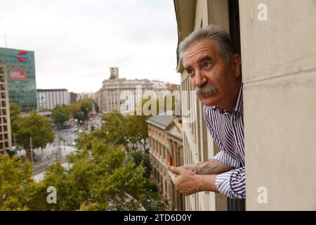 Saragossa 22. September 2014 der ehemalige Regierungsabgeordnete Javier Fernández López präsentiert Kandidatur für den Bürgermeister von Saragossa Foto Fabián Simón archdc. Quelle: Album / Archivo ABC / Fabián Simón Stockfoto