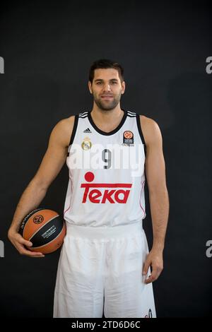 Madrid, 2. Oktober 2014. Medientag mit Real Madrid Basketball. Im Bild: Felipe Reyes. Foto: IGNACIO GIL....archdc. Quelle: Album / Archivo ABC / Ignacio Gil Stockfoto