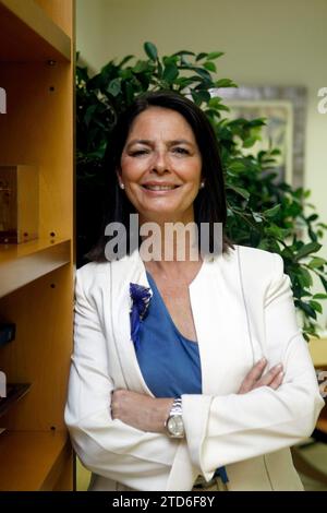 Madrid, 05.12.2011. Interview mit Paloma Adrados, Minister für Beschäftigung und Frauen der Gemeinschaft Madrid. Foto: Ángel de Antonio. ARCHDC. Quelle: Album / Archivo ABC / Ángel de Antonio Stockfoto