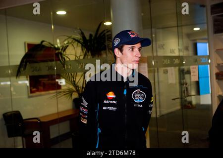 Madrid 3-12-2014 Alex Marquez besucht den ABC.es Chat... Foto: Angel de Antonio... Archdc. Quelle: Album / Archivo ABC / Ángel de Antonio Stockfoto