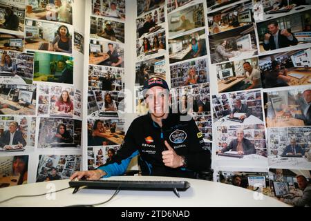 Madrid 3-12-2014 Alex Marquez besucht den ABC.es Chat... Foto: Angel de Antonio... Archdc. Quelle: Album / Archivo ABC / Ángel de Antonio Stockfoto