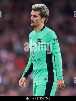 Bilbao, Vizcaya, Spanien. Dezember 2023. Antoine Griezmann von Atletico de Madrid während des LaLiga EA Sports Matches zwischen Athletic Club und Atletic Stockfoto