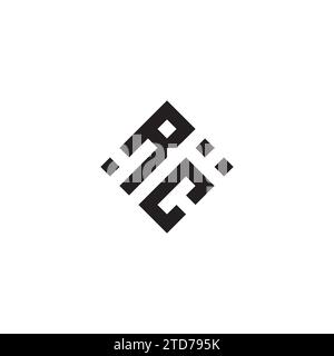 CR-Logo mit abstraktem geometrischem Konzept in hochwertigem, professionellem Design, das sich am besten für Street-Style eignet Stock Vektor