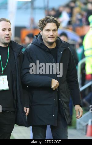 AUGSBURG, Deutschland - 16. Dezember 2023: Während des Bundesliga-Fußballspiels zwischen dem FC AUGSBURG und dem BVB Borussia DORTMUND in der WWK Arena in Augsburg am 16. Dezember. Dezember 2023 , Deutschland. DFL, Fussball, (Foto und Copyright bei ATP Images / Arthur THILL (THILL Arthur / ATP / SPP) Stockfoto