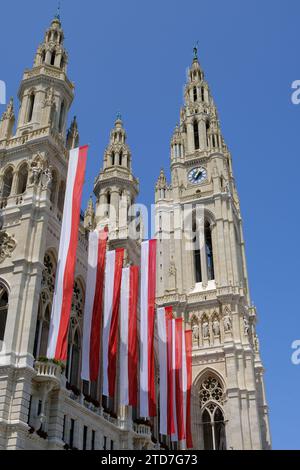 Wien Österreich - Rathaus - Rathaus Wien Stockfoto
