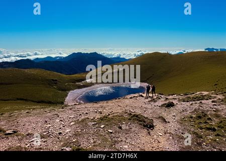 Der wunderschöne alpine Jiaming Lake, Taitung, Taiwan Stockfoto
