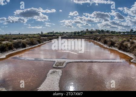 Salinas em Castro Marim - Portugal Stockfoto